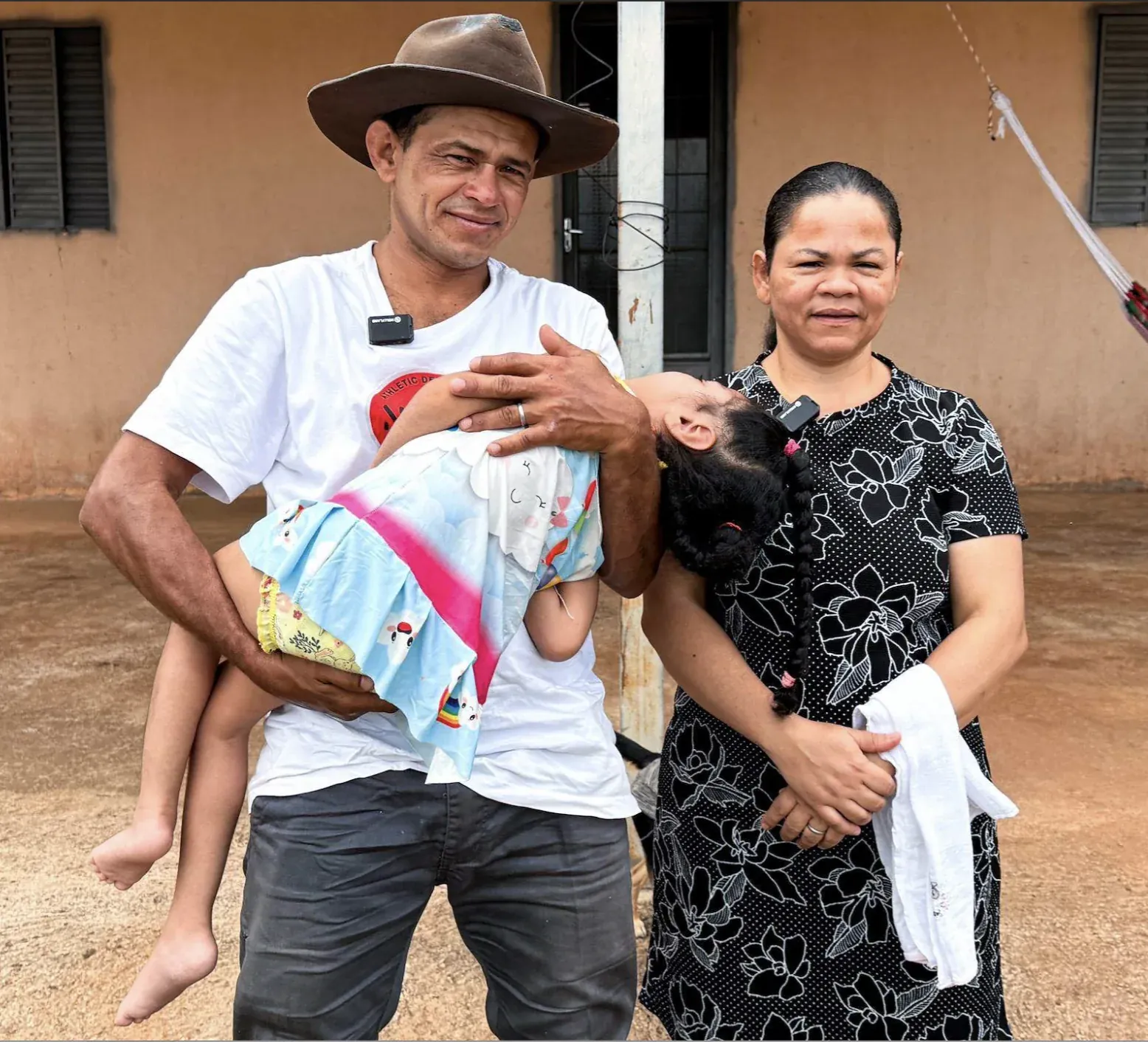 Márcia Alves dos Santos com sua família